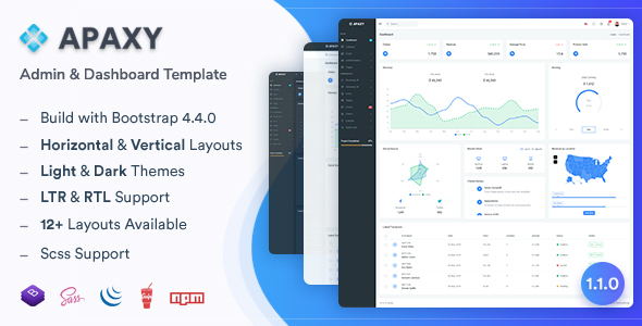 Apaxy - Admin & Dashboard Template