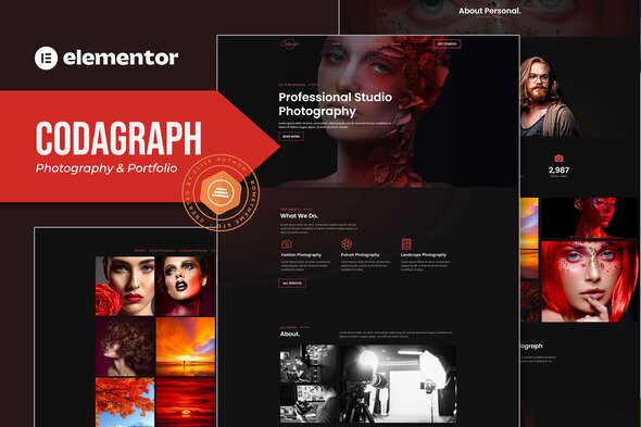 Codagraph - Photography & Portfolio Elementor Template Kit