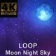 Moon Night Sky - VideoHive Item for Sale