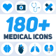 180+ Animated medicine and health medical icons pack (+ coronavirus set) - VideoHive Item for Sale