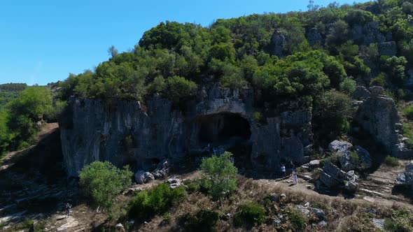 Prehistoric Cave on Mountain