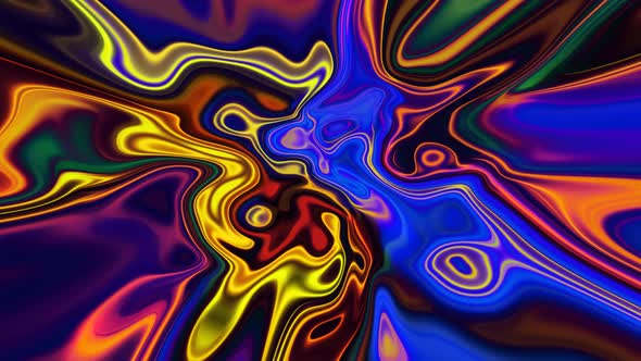 Abstract Colorful Smooth Liquid Background Animation