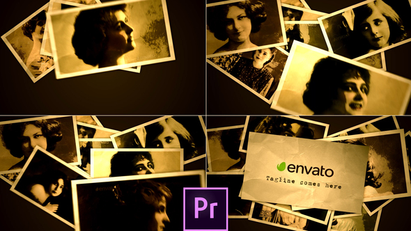 Vintage Photos Logo - Premiere Pro