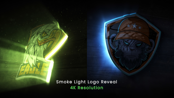 Smoke Light Logo Reveal