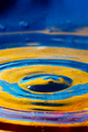 Close-up view on blue and yellow aquarelle paint like Ukrainian flag - PhotoDune Item for Sale