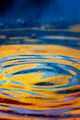 Close-up view on blue and yellow aquarelle paint like Ukrainian flag - PhotoDune Item for Sale