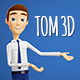 Tom 3D Character Presenter - White Skin - 4K - VideoHive Item for Sale