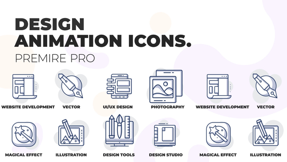 Graphic design - Animation Icons (MOGRT)