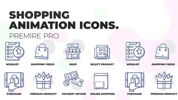 Online shopping - Animation Icons (MOGRT)