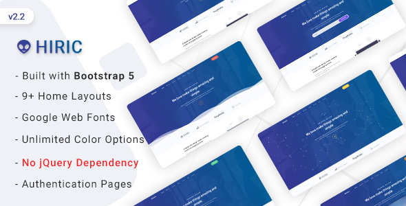 Hiric - Bootstrap 5 Landing Page Template