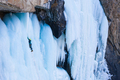 Man is Ice Climbing, Aerial View. - PhotoDune Item for Sale