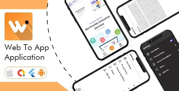 WebApp – Convert Website to a Flutter App – Flutter Android & iOS App