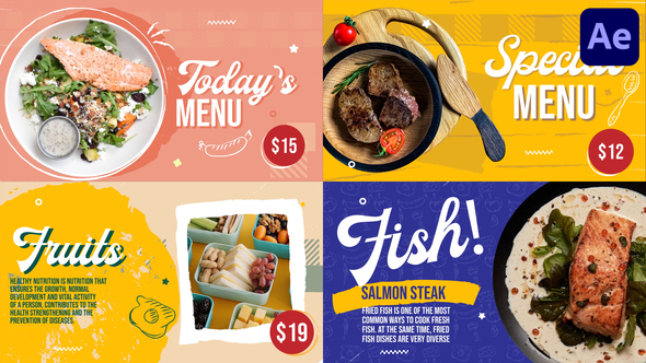 Restaurant Food Menu | After Effects alt