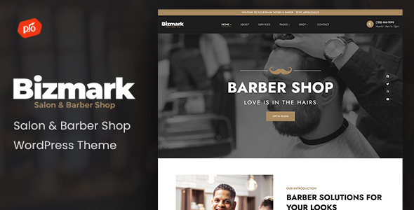 Bizmark - Salon & Barber Shop WordPress Theme