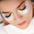 Eyelash Extension Procedure. Woman Eye with Long Eyelashes. Close up, selective focus - PhotoDune Item for Sale