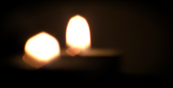 2 Blurred Candles - HD Loop