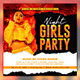 Night Girls Party Flyer Template - GraphicRiver Item for Sale