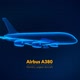Airbus A380 Aircraft Holographic - VideoHive Item for Sale