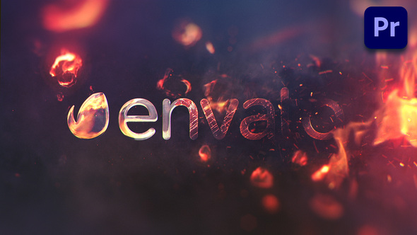 burning logo after effects templates free download