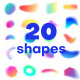 20 Colorful Gradient Shapes - VideoHive Item for Sale