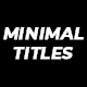Minimal Titles - VideoHive Item for Sale