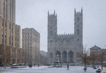 rmes during a snowstorm – Montreal, Quebec, Canada