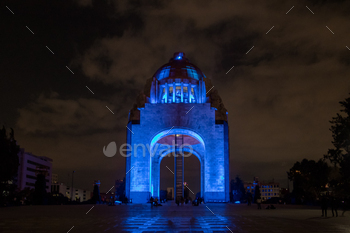  Revolucion) at night – Mexico City, Mexico