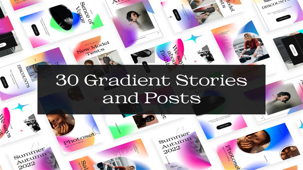 30 Gradient Instagram Reels and Stories