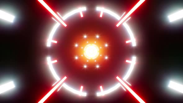Red Laser Beam and Light Flash 4K Loop