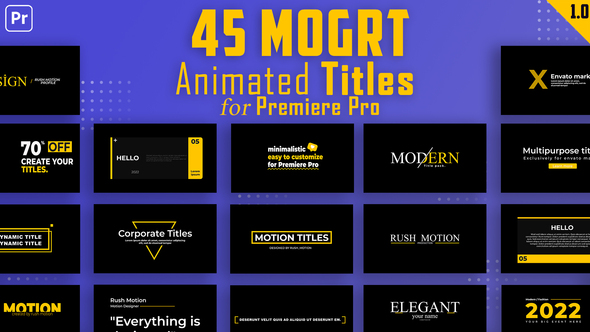 45  Animated Titles