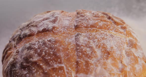 Freshly Baked Natural Bread is on the Kitchen Table