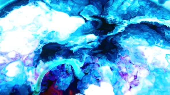 Blue Color Swirling Liquid Explosion alt