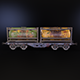 Stylized railway wagon with tanks - 3DOcean Item for Sale