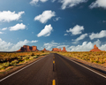 Empty scenic highway in Monument Valley - PhotoDune Item for Sale