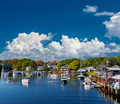 Fishing boats docked in Perkins Cove, Maine, USA - PhotoDune Item for Sale
