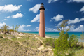 Little Sable Point Lighthouse in dunes, built in 1867 - PhotoDune Item for Sale