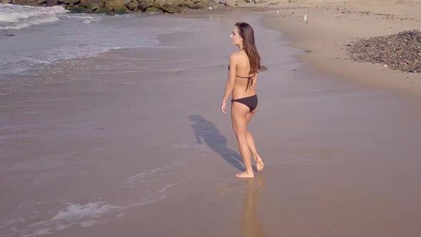 Beautiful Woman At The Beach
