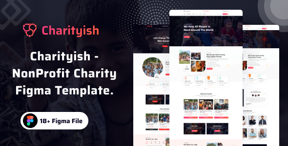 Charityish - NonProfit Charity Figma Template