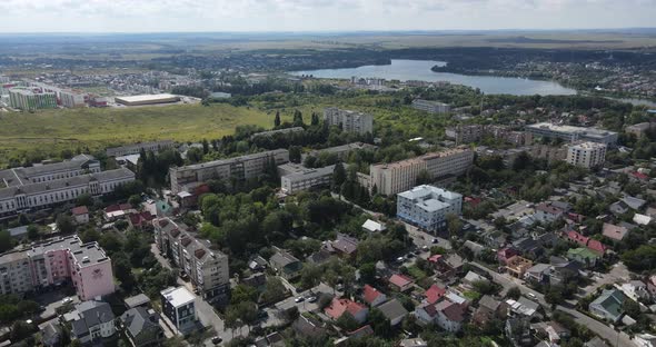 Panorama Of The City And Its Infrastructure From A Bird's Eye View