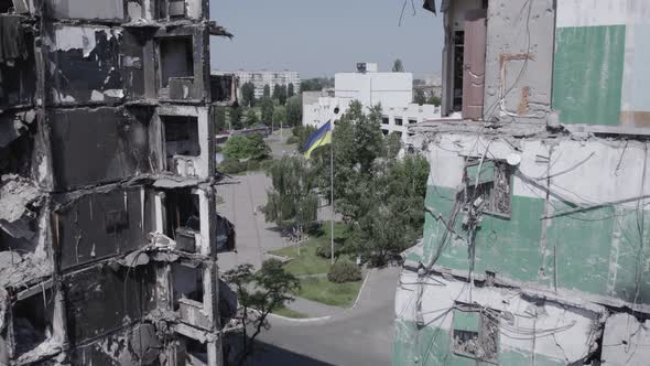 War in Ukraine  Destroyed Building in Borodyanka