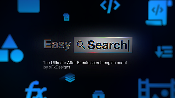 Easy Search Tool | The Ultimate After Effects Workflow Script