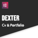 Dexter - Personal Portfolio Elementor Template Kit - ThemeForest Item for Sale