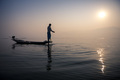 Inle Lake Fisherman at sunrise (Intha Fisherman), near Nyaungshwe, Shan State, Myanmar (Burma) - PhotoDune Item for Sale