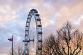 London Eye at sunset, London Borough of Lambeth, England, United Kingdom - PhotoDune Item for Sale