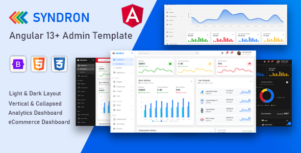 Syndron – Angular 13+ Bootstrap 5 Admin Template