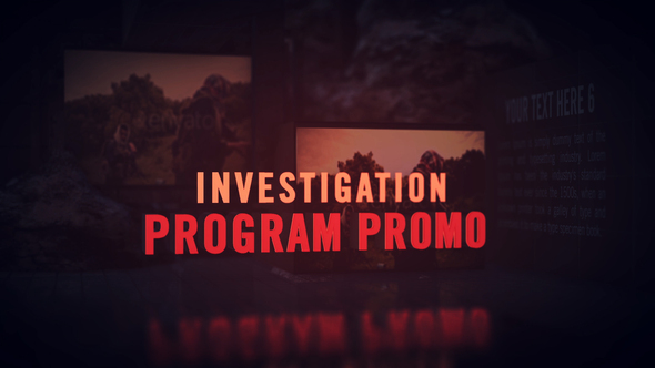 Investigation Promo // Opening Titles