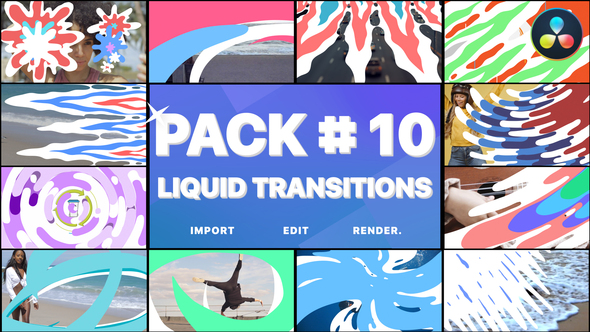 Liquid Transitions Pack 10 | DaVinci Resolve