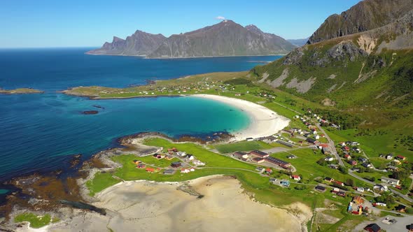 Beach Lofoten Islands Is an Archipelago in the County of Nordland, Norway.