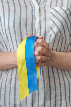 Ukraine war, we stand Ukraine War Ukraine and Russia. The flag of Ukraine and the symbol of victory
