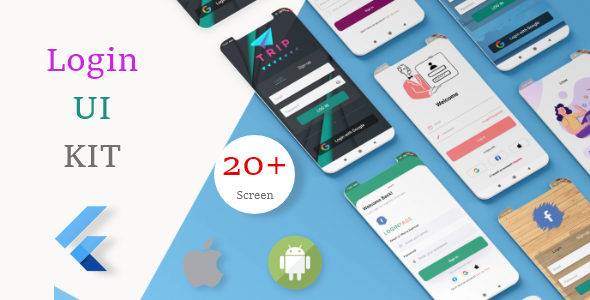 [Download] Flutter Login UI Kit | Best UI | 24+ screen